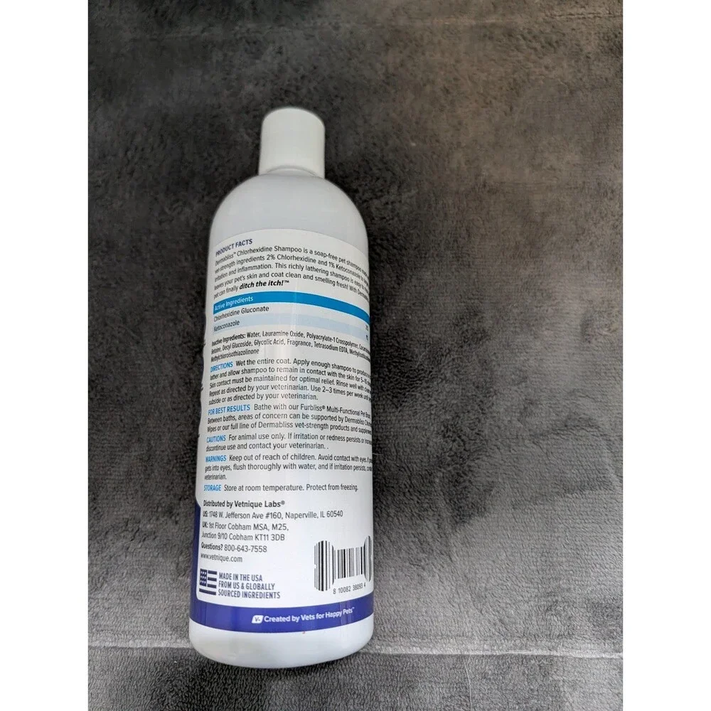 Dermabliss chlorhexidine shampoo 16 oz